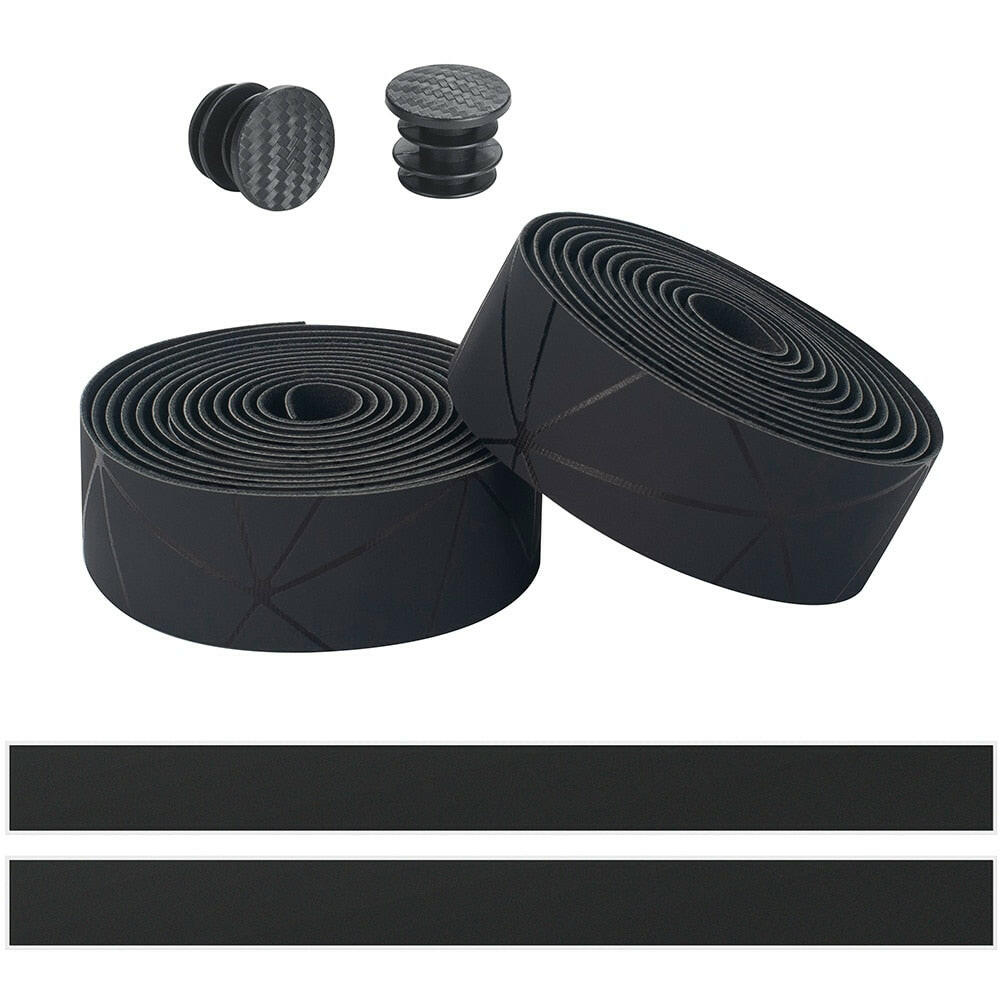 LINGMAI Bicycle Handlebar Tape Soft Bike BarsTape PU EVA Anti-slip MTB Cycling Wrap Straps Mountain End Plug Accessories-WAYBIKER