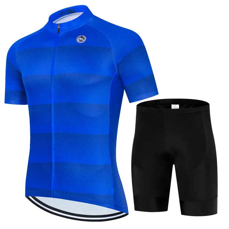 Vendull Pro Cycling Jersey Set Men Cycling Set Outdoor Sport Bike Clothes Breathable Anti-UV MTB Bicycle Clothing Wear Suit Kit-WAYBIKER