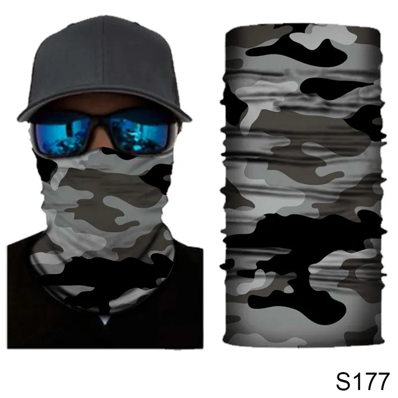 Camouflage Cycling Face Mask Tactical Military Scarf Neck Gaiter Men Seamless Bandana Women Headband Balaclava Tube Face Shield-WAYBIKER