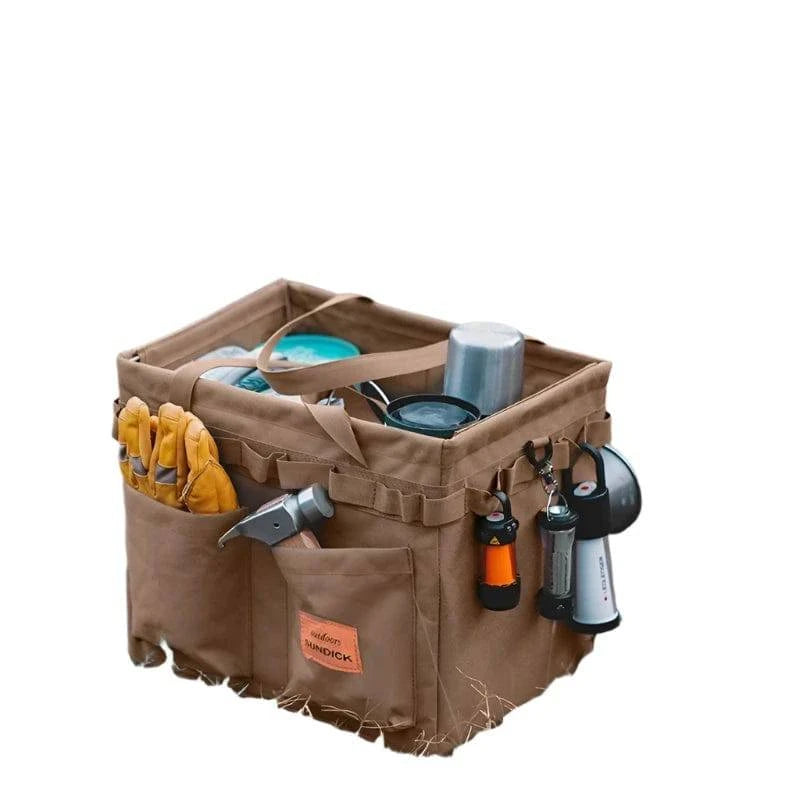 SUNDICK Outdoor folding storage open box for mountain travelers camping storage tool bag handbag home shopping bag firewood bag-WAYBIKER