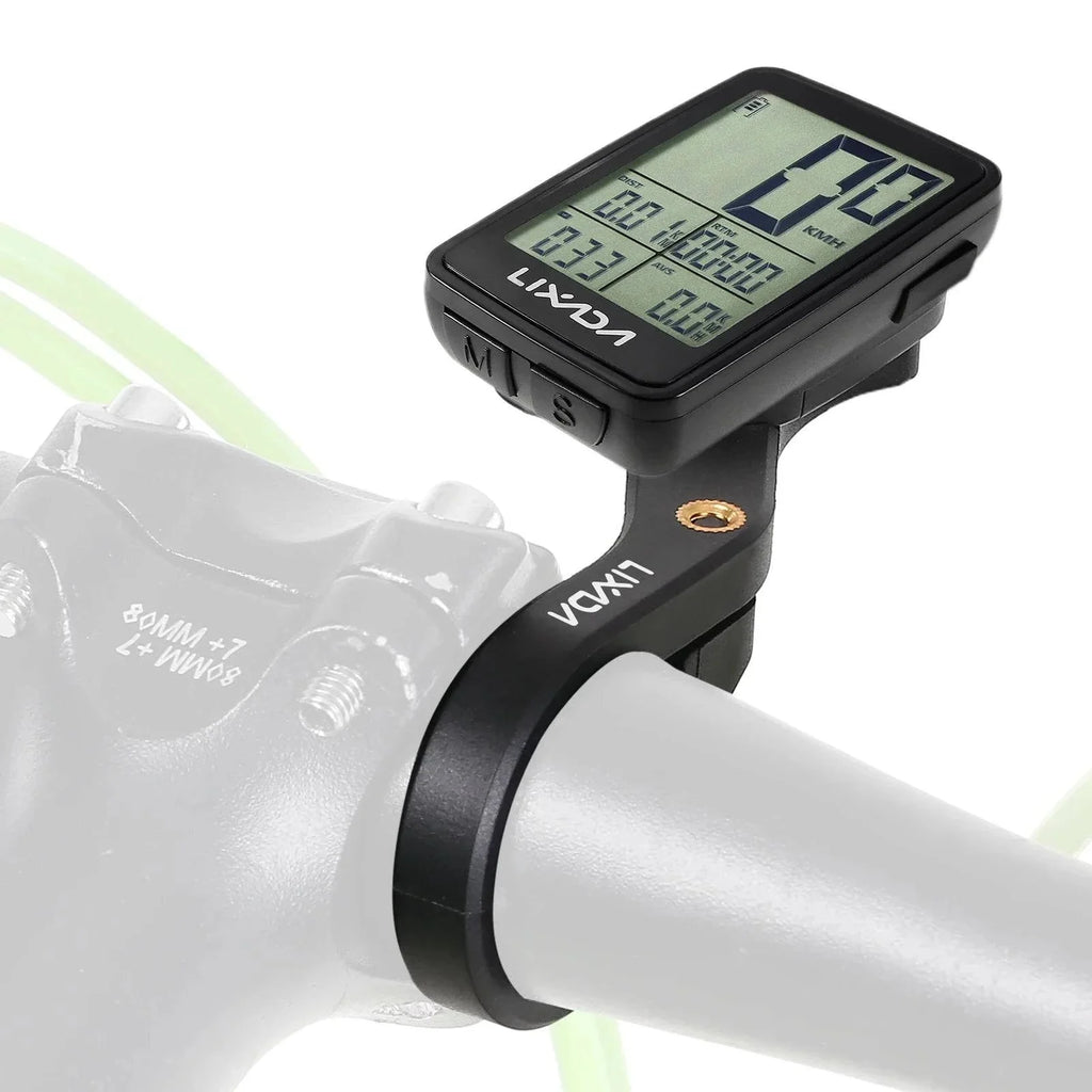 Lixada USB Rechargeable Wireless Bike Cycling Computer Bicycle Speedometer Odometer with Computer Mount Holder-WAYBIKER