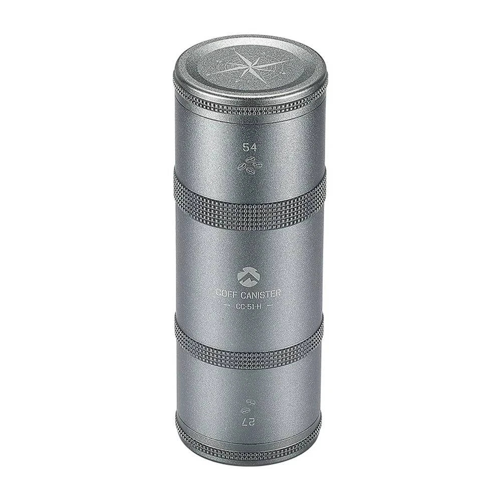 Coffee Can Outdoor Camping Aluminum Alloy Coffee Bean Tea-leaves Storage Bottle Seal-ed Layered Storage Jar for Coffee and Tea-WAYBIKER