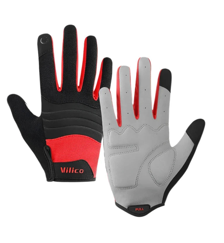 New Cycling Gloves Women Men Thicken Absorption Shock Pads Breathable Nonslip Outdoor Sports Mountaineering Hiking Riding Gloves-WAYBIKER