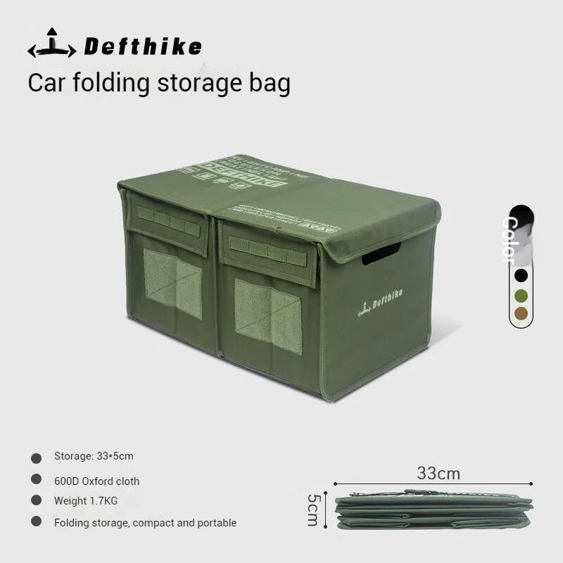 Defthike Camping Equipment Tool Bag Multifunctional Folding Car Trash Can Bag Storage Bag-WAYBIKER