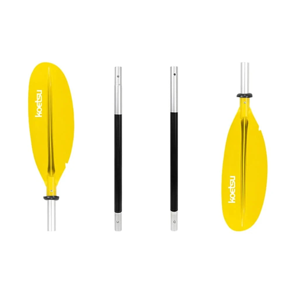 4pcs Detachable Kayak Paddles Adjustable Aluminum Alloy Shaft Paddle Double Head Paddle equipped with water Stop Ring-WAYBIKER