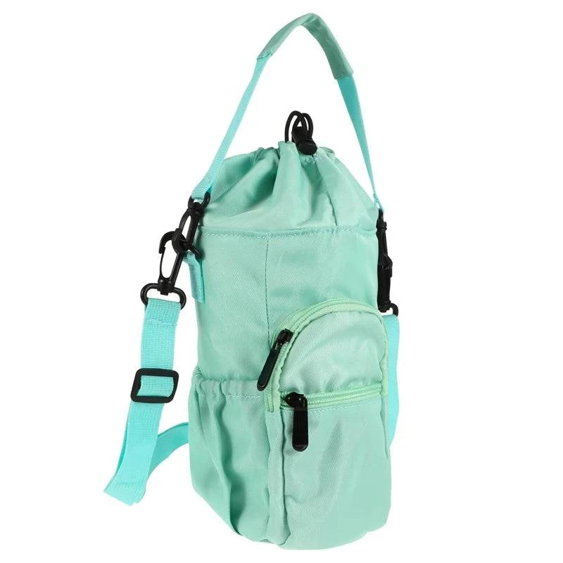 Outdoor Sports 32oz 40oz Water Bottle Bag With Strap Large Capacity Water Kettle Holder Pouch Bag Portable For Camping Sport-WAYBIKER