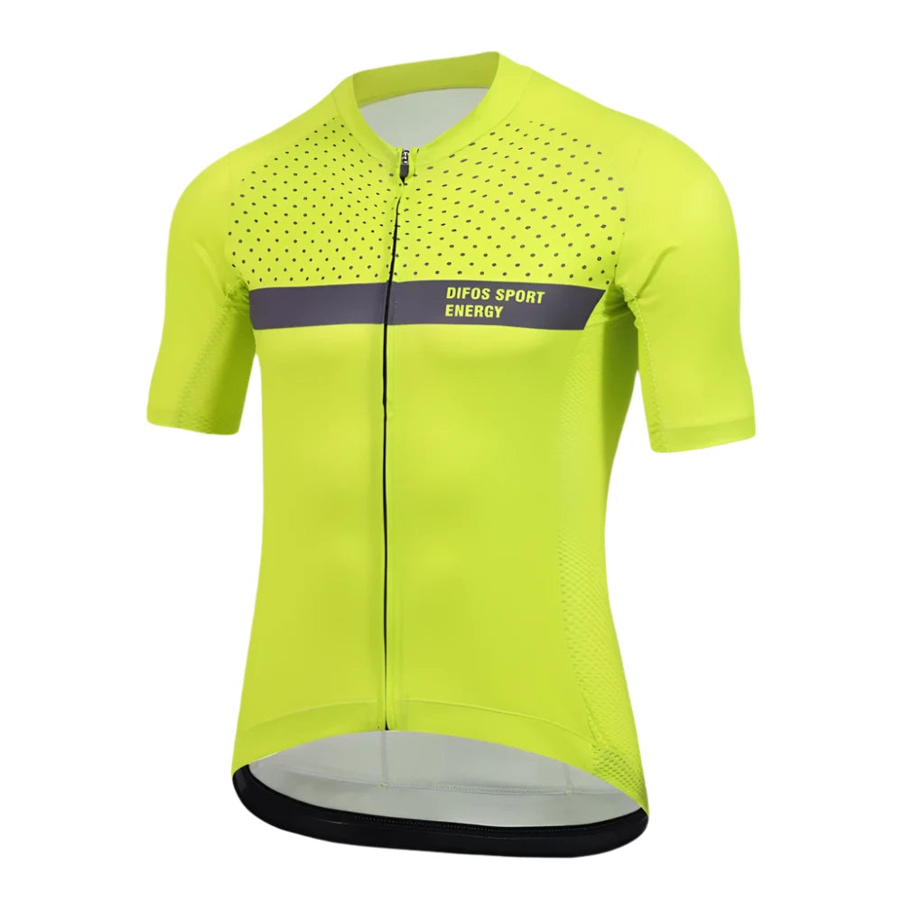 DIFOS Men Cycling Jersey Summer Breathable MTB Maillot Bike Shirt Short Sleeves Road Bicycle Clothing Anti-Pilling Sportswear-WAYBIKER