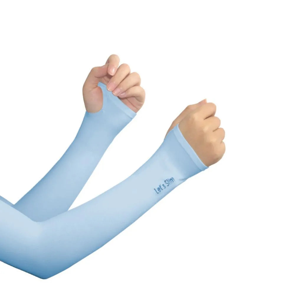 WEST BIKING Arm Sleeves Ice Fabric Breathable Quick Dry Running Sportswear Sun UV Protection Long Arm Cover Cycling Arm Sleeves-WAYBIKER