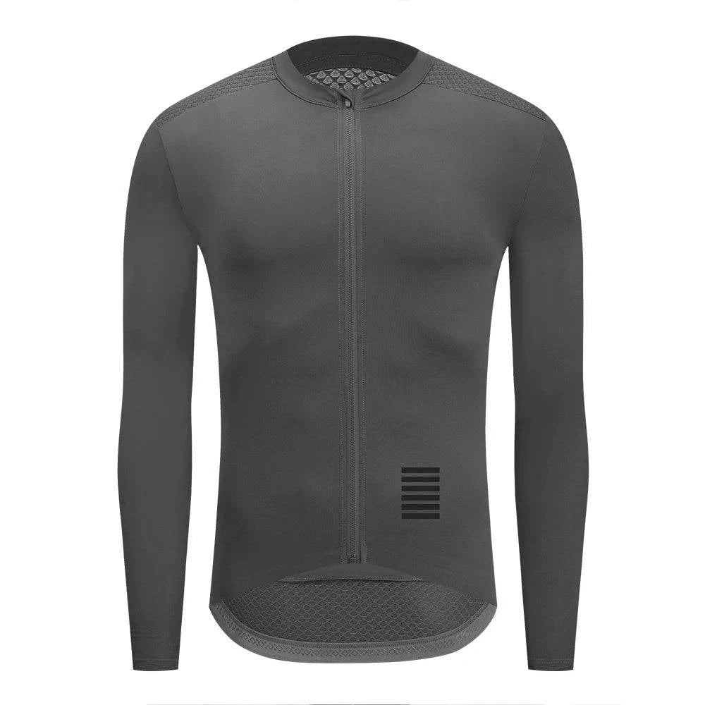 Ykywbike Men Cycling Jersey Long Sleeve Bicycle Jersey Pro Bike Shirt Cycling Shirt Man Breathable Man Cycling Maillot UV Summer-WAYBIKER