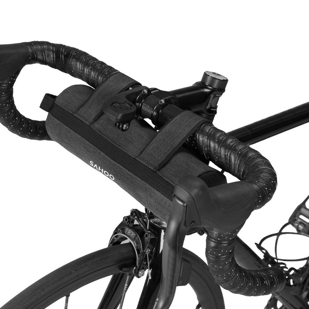 SAHOO Bike Handlebar Bag Cycling Top Tube Bag Nylon Bike Bicycle Front Frame Bag Cycling Strap-on Storage Insulation Bags-WAYBIKER