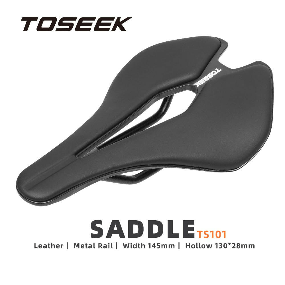 TOSEEK Racing Bicycle Saddle Training Grade Man Road Tt Time Trial Triathlon Bike lightweight Cushion Seat Mtb Saddle 7*7 Rail-WAYBIKER