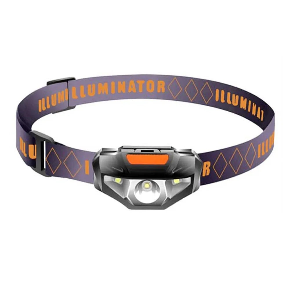 Mini Head Lamp 3 Modes Waterproof COB LED Flashlight Headlight Headlamp Torch Lanterna with Headband wrist Strap Use AA Battery-WAYBIKER