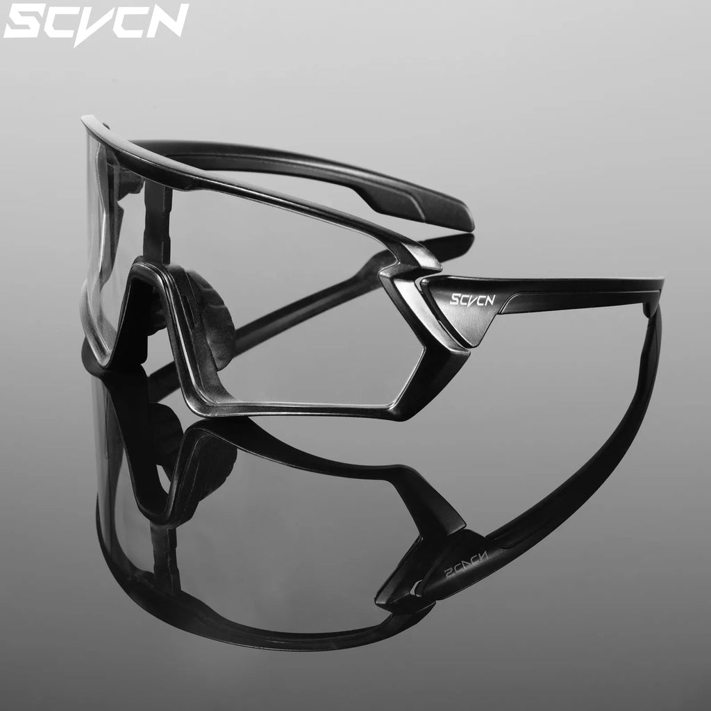 Photochromic Cycling Glasses for Men Bicycle Eyewear Mountain Bike Cycling Goggles UV400 MTB Polarized Road Sunglasses Women-WAYBIKER