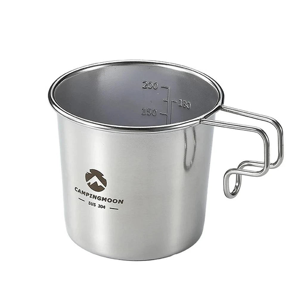 S190 210ml Sierra Cup Outdoor Stainless Steel Picnic Tableware Portable Barbecue Hiking Camping Cup Cookware Equipment 2022 New-WAYBIKER