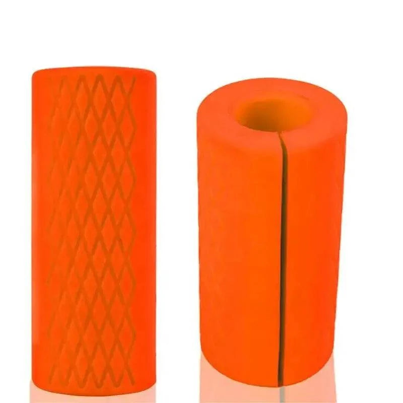Dumbbell Thick Bar Handles Pull Up Weightlifting Support Silicon Anti-Slip Protect Pad Body Building Fitness Equipment-WAYBIKER