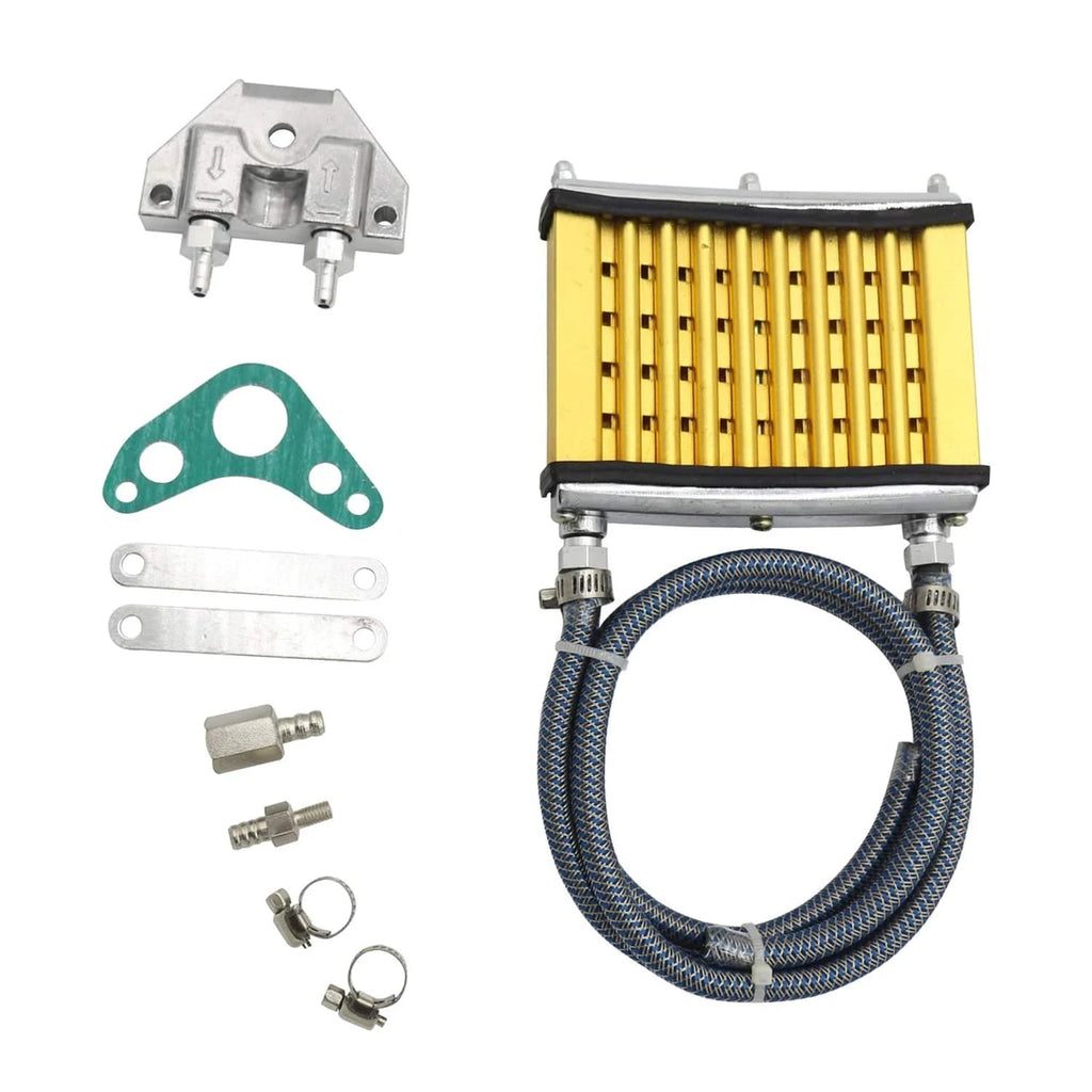 Universal Motorcycle Engine Oil Cooler Cooling Radiator For 50cc 70cc 90cc 110cc 125cc Dirt Pit Bike ATV-WAYBIKER