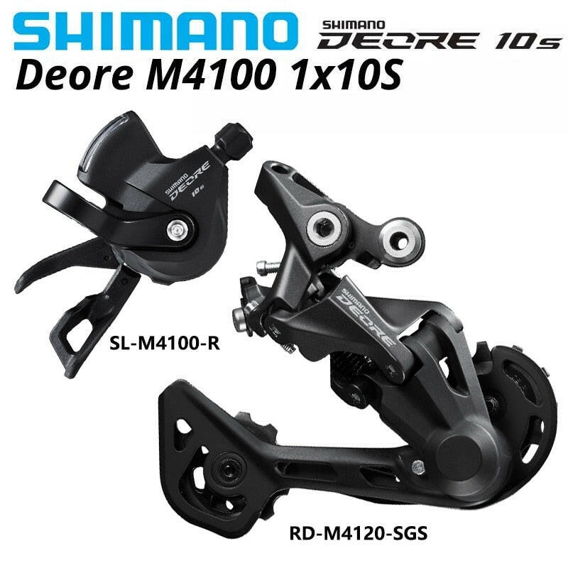 Shimano Deore M4100 1x10S MTB Bike Derailleurs Groupset SL-M4100 Shifter Lever RD-M4120 RD-M5120 Rear Bicycle Switch Basic m6000-WAYBIKER