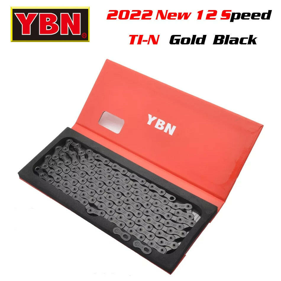 Free Shipping YBN Bike Chain 12 Speed MTB Road Bike Chain Compatible with SRAM SHIMANO Unpacked Bicycle Chain 126 Links Silver