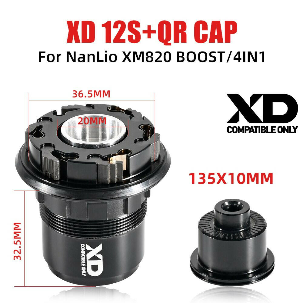 NanLio XM820 4IN1 BOOST 11S 12S Freehub MTB Bicycle Hubs Converters End Cap Adapter 8 9 10 11Speed MS XD HG QR TA Repair Parts-WAYBIKER