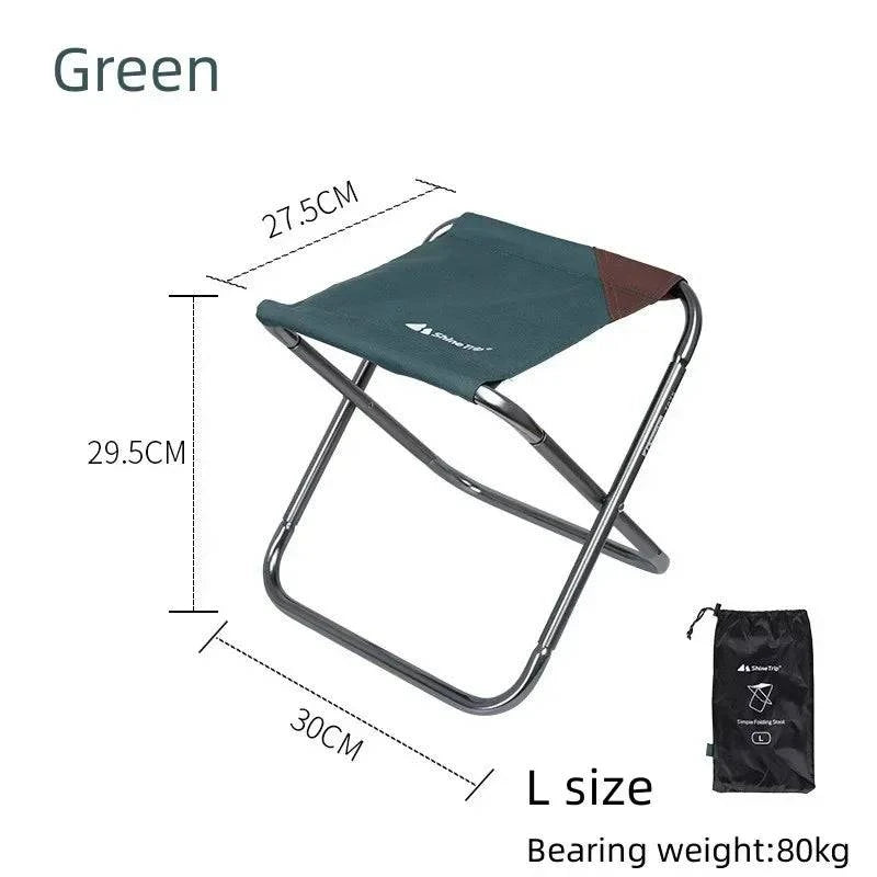 ShineTrip Outdoor Portable Folding Stool Ultralight Aluminum Alloy Stool Fishing Chair Traveling Camping Picnics-WAYBIKER
