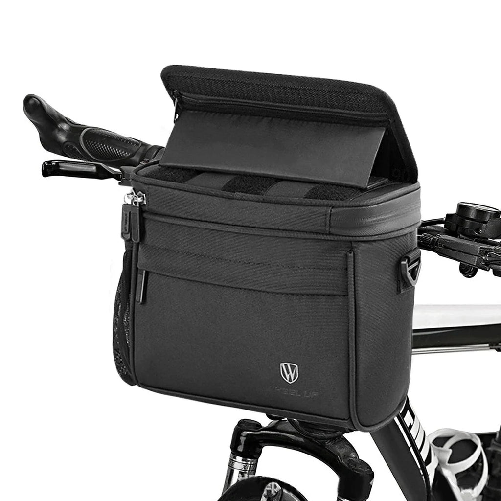 Touch Screen Bike Front Frame Bag Waterproof Bicycle Phone Bag Phone Holder EVA Handlebar Bag Cycling Front Storage Bag-WAYBIKER