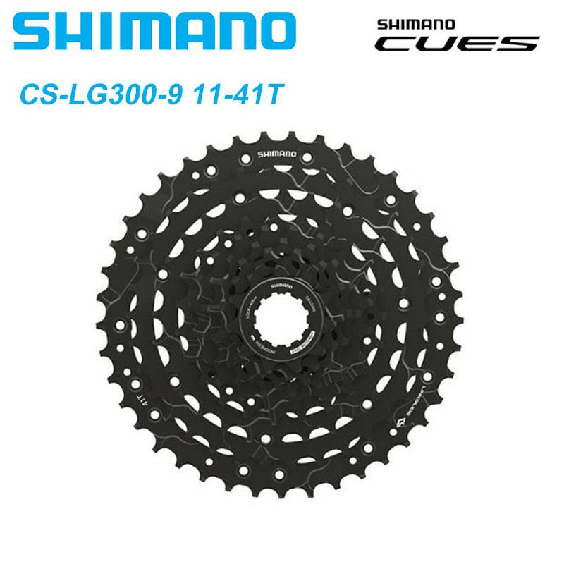 SHIMANO LINKGLIDE Cassette 9-speed CS-LG300-9 11-36T/41T/46T CUES U4000 Series Sprocket 9V 9S Origibal Bike Parts-WAYBIKER