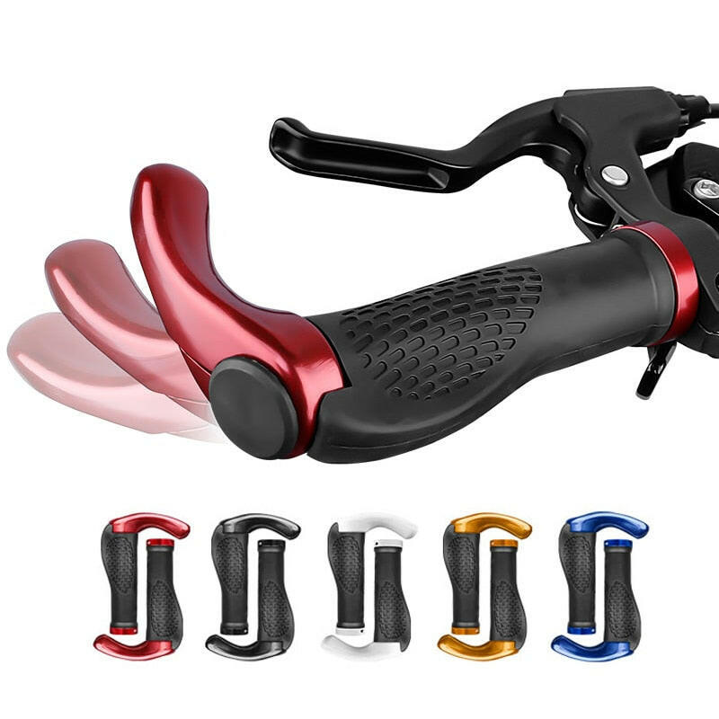 X-TIGER Bicycle Grip Handlebar End Cap Aluminium Alloy Lock Mountain Handle Bar Grips Anti-Skid Rubber Bicycle Skid-Proof Grips-WAYBIKER