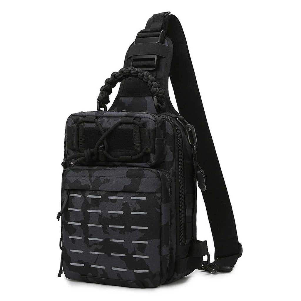 Fishing Sling Bag Fishing Tackle Storage Bag Tool Bag Oxford Cloth for Outdoor Fishing Hiking Hunting Camping-WAYBIKER