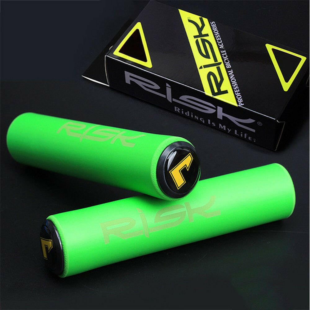 MTB Bike Bicycle Grips Cycling Handlebar Grips Ultra-light Antiskid Soft Silicone Bike Handle Grips Cover-WAYBIKER