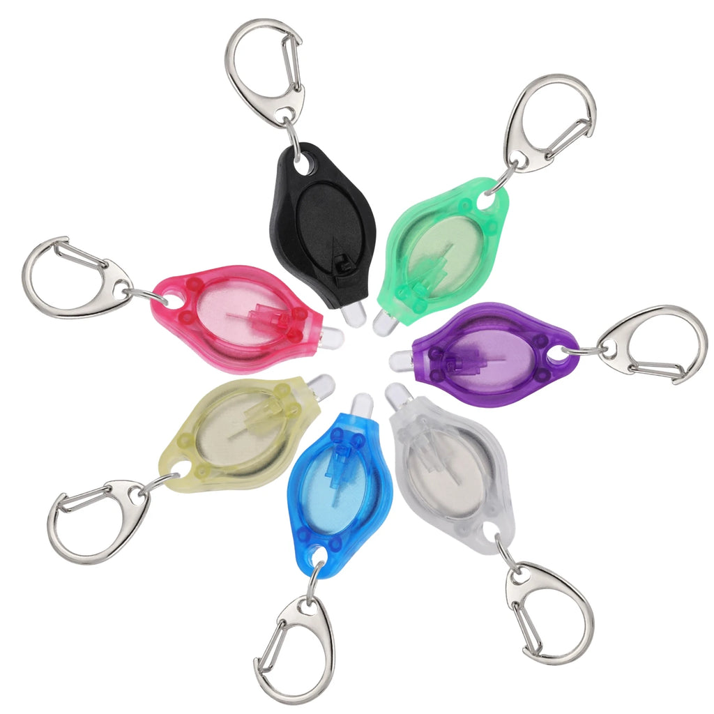 Led Keychain light Mini Multicolored Cool Popular White Light Child Schoolbag backpack Stairs Emergency Lighting Flashlight Lamp-WAYBIKER