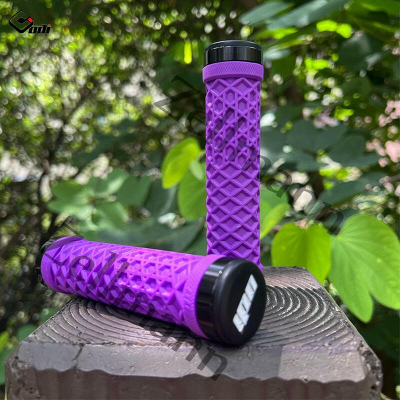 ODI Mtb Grips Silicone Bicycle Handlebar Grips Lock Ring Mountain Bike Grip Anti-vibration Anti-skid Bike Handle Bicycle Part-WAYBIKER