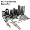1 Set Bike Hub Bearing Install and Remove Tool Bicycle Bottom Bracket Press Kit Portable Maintenance Tools and Equipment-WAYBIKER