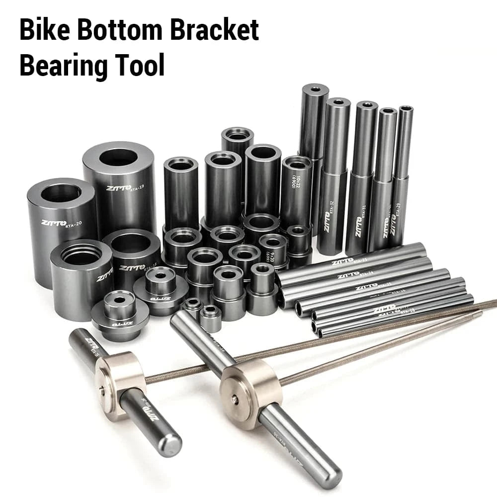 1 Set Bike Hub Bearing Install and Remove Tool Bicycle Bottom Bracket Press Kit Portable Maintenance Tools and Equipment-WAYBIKER