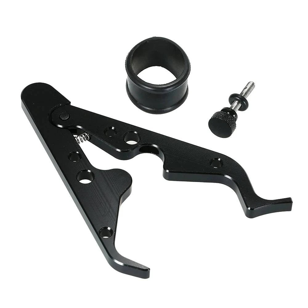 Universal Motorcycle Cruise Control Throttle Assist Wrist Hand Grip Lock Cramp Aluminum with Silicone Ring Protect Throttle Grip-WAYBIKER