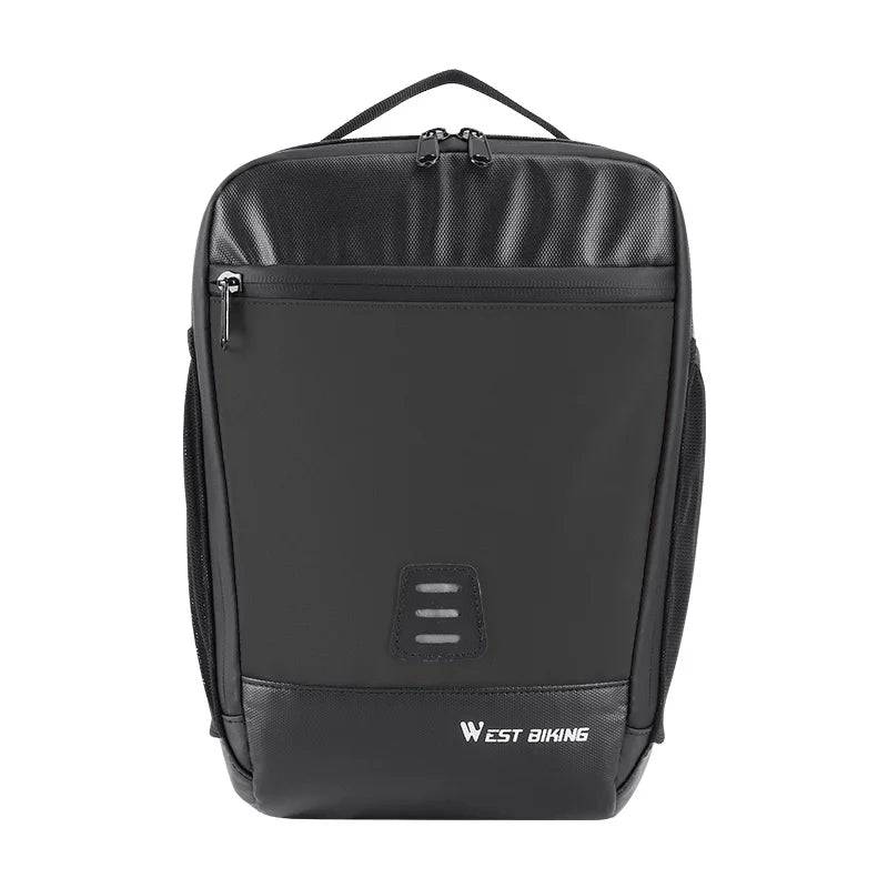 WEST BIKING Waterproof Bicycle Bag 7.3L Large Capacity Bike Front Tube Handlebar Bag Pannier Backpack MTB Scooter Cycling Bag-WAYBIKER