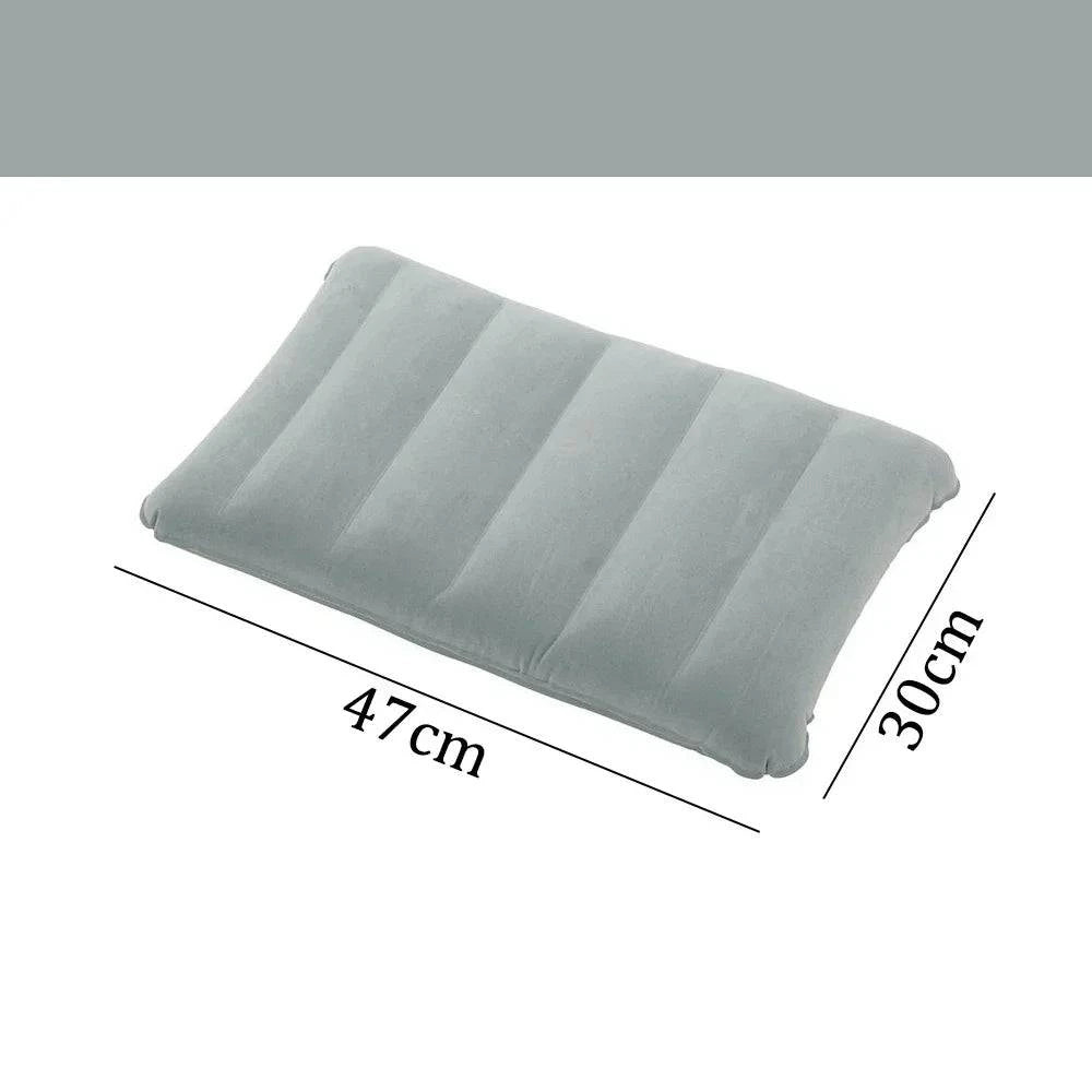 47x30cm Air Cushion Pillows Outdoor Camping Sleep Cushion Folding Square lnflatable Pillows Travel Backrest Plane Head Rest Big-WAYBIKER