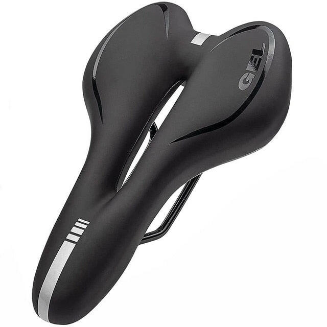 Silicone Bicycle Saddle MTB Mountain Road Bike Seat Comfortable Soft Cycling Cushion Exercise Bike Saddle for Men and Women-WAYBIKER
