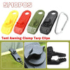 10PC Awning Clamp Tarp Clips Heavy Duty Lock Grip Tent Fasteners Clips Pool Awning Bungee Cord Car Tighten for Outdoor Camping-WAYBIKER