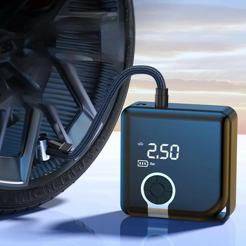 Mini Bicycle Pump 100PSI Aluminum Cube Bike Air Pump Inflator Schrader Valve Motorcycle Air Compressor MTB Bicycle Accesories-WAYBIKER