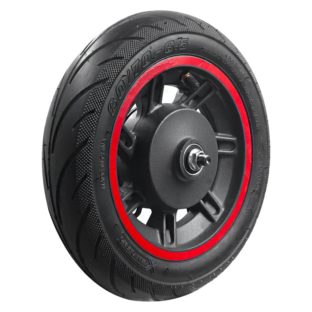 Front Wheel For Ninebot Max G30 Kickscooter 10inch Front Wheel Hub with Vacuum Tire Assembly Spare Wheel Tire Parts Accessories-WAYBIKER