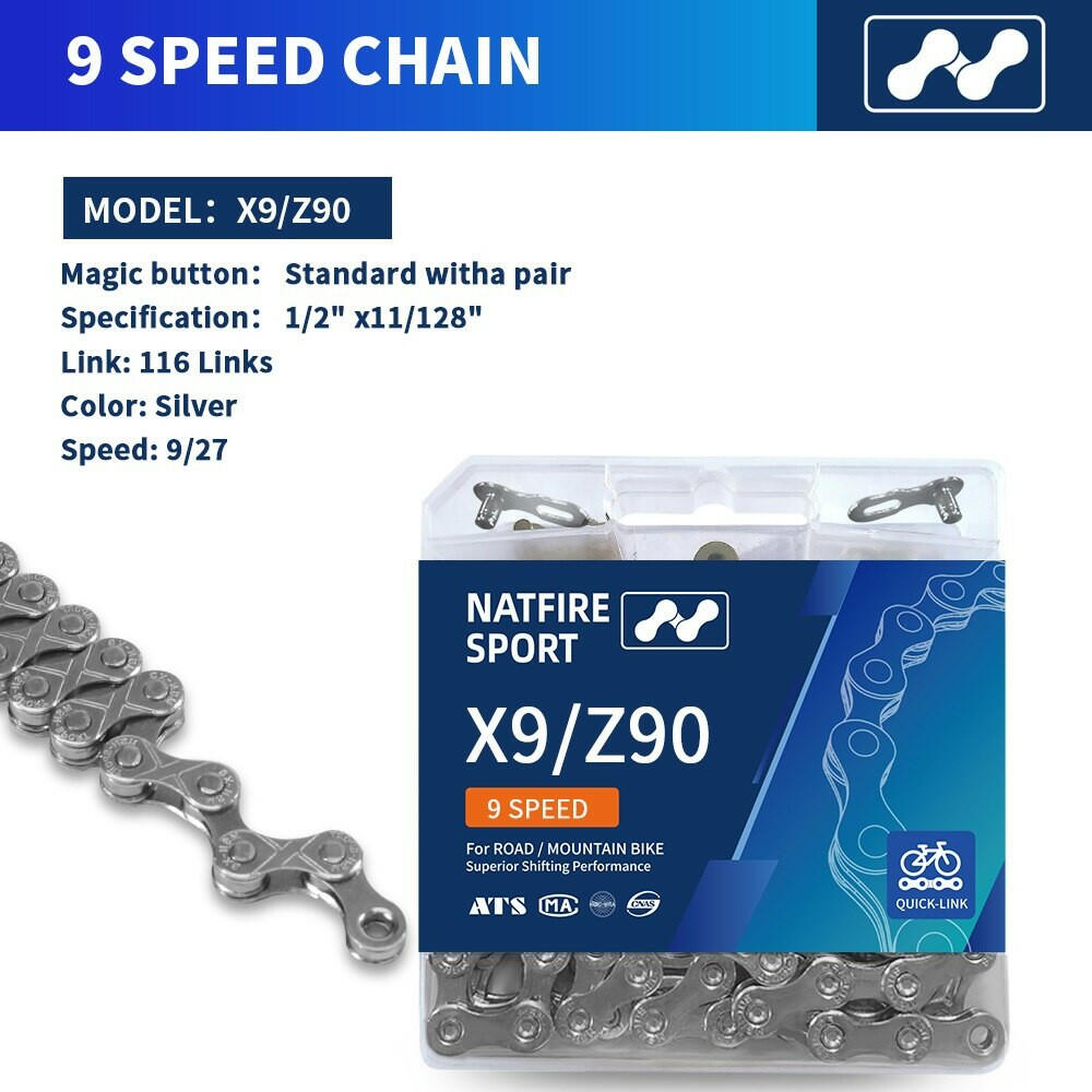 Bike Chain 6 7 8 9 10 11 12 Speed with Quick Chain Bicycle Chains Link MTB Road Bike Current Mountain Bike for Shimano Bike Part-WAYBIKER