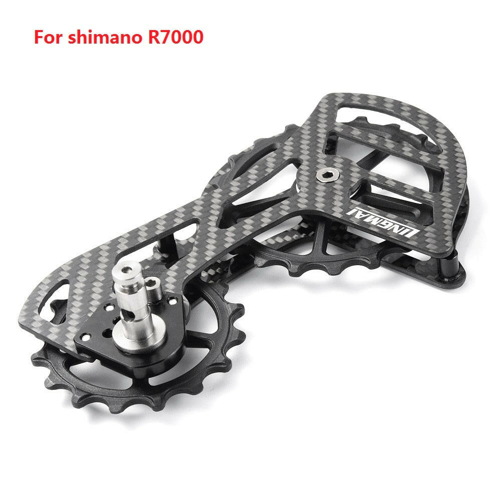 LINGMAIUT 105 Bicycle Ceramic Bearing Carbon fiber Jockey Pulley Wheel Set Rear Derailleurs Guide Wheel Ultegra / DURA ACE / 105-WAYBIKER
