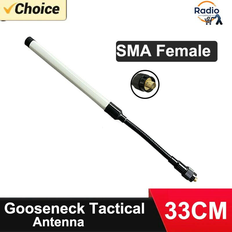 Gooseneck Tactical Foldable Antenna VHF UHF Dual Band For Baofeng Walkie Talkies UV-5R UV-82 UV-9R PLUS UV-XR WOUXUN Accessories-WAYBIKER