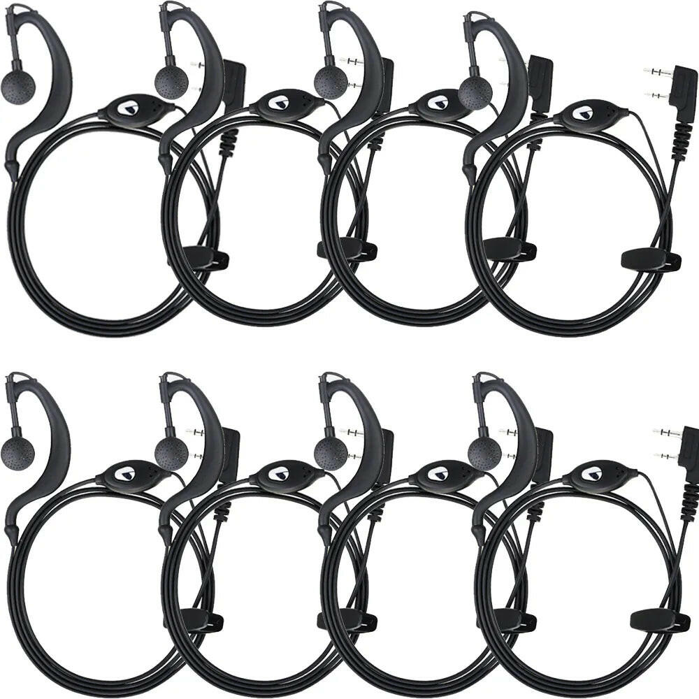 BAOFENG Radio 2pin K Port Earpiece Ptt Mic Headset for Handheld Walkie Talkie Earphone For UV5R UV10R BF-888S UV16-WAYBIKER
