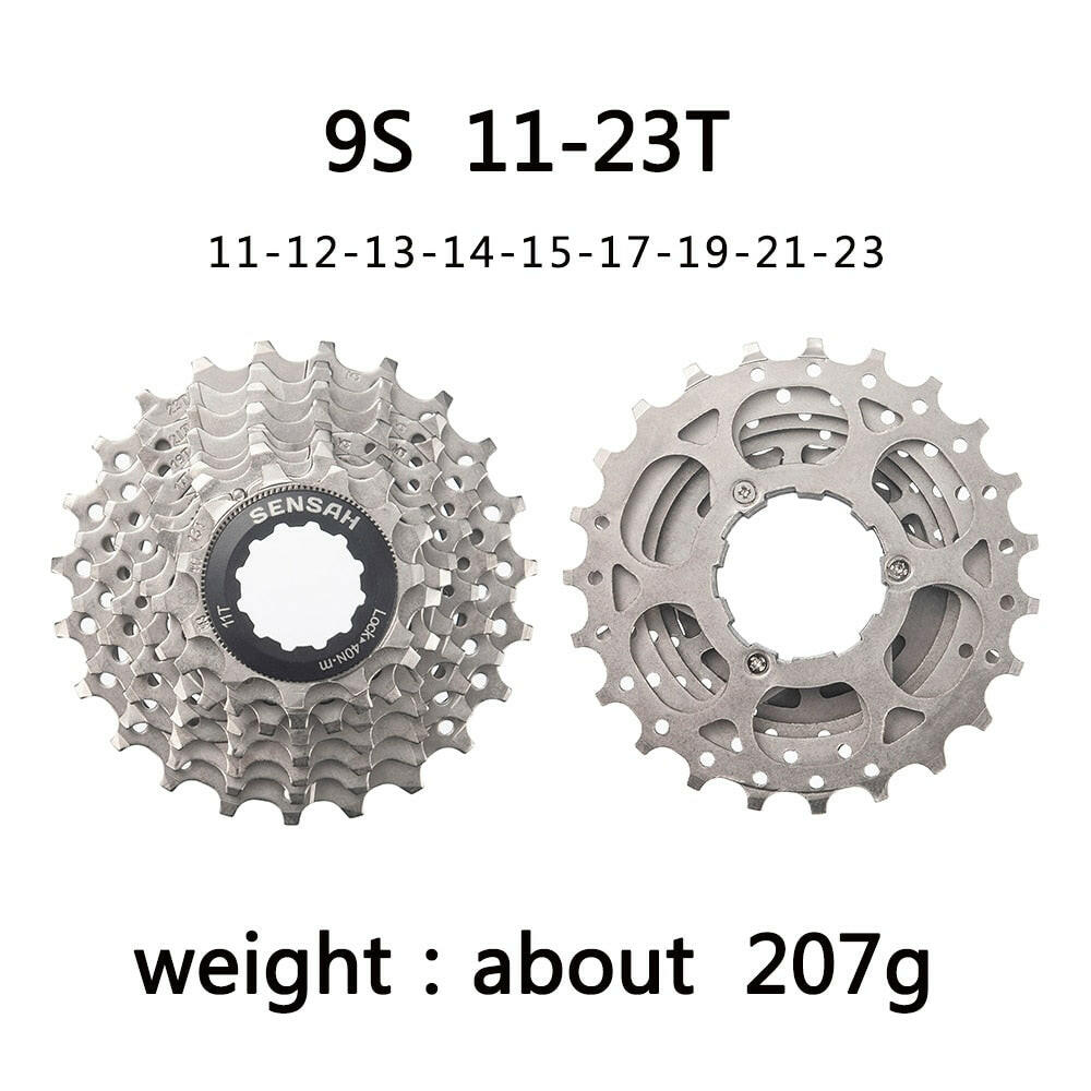 SENSAH 8/9/10/11/12 Speed Road Bike Cassette 11V 23T/25T/28T/30T/32T/34T/36T Bicycle Freewheel K7 10S Flywheel for  HG Hub-WAYBIKER