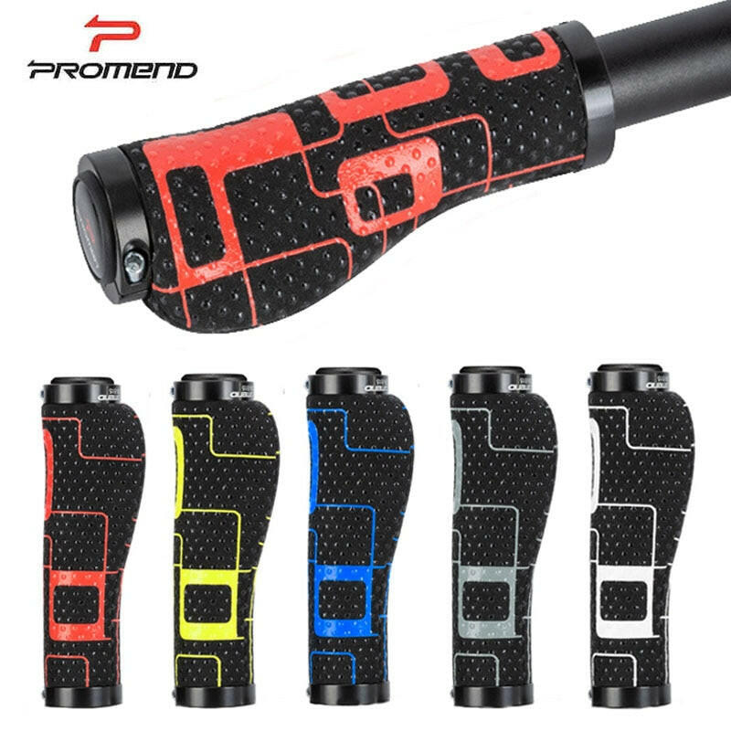 PROMEND Bicycle Grips MTB Silica Gel Handlebar Grips Anti-skid Shock-absorbing Mountain Bike Grips Ultralight Cycling Handlebar-WAYBIKER