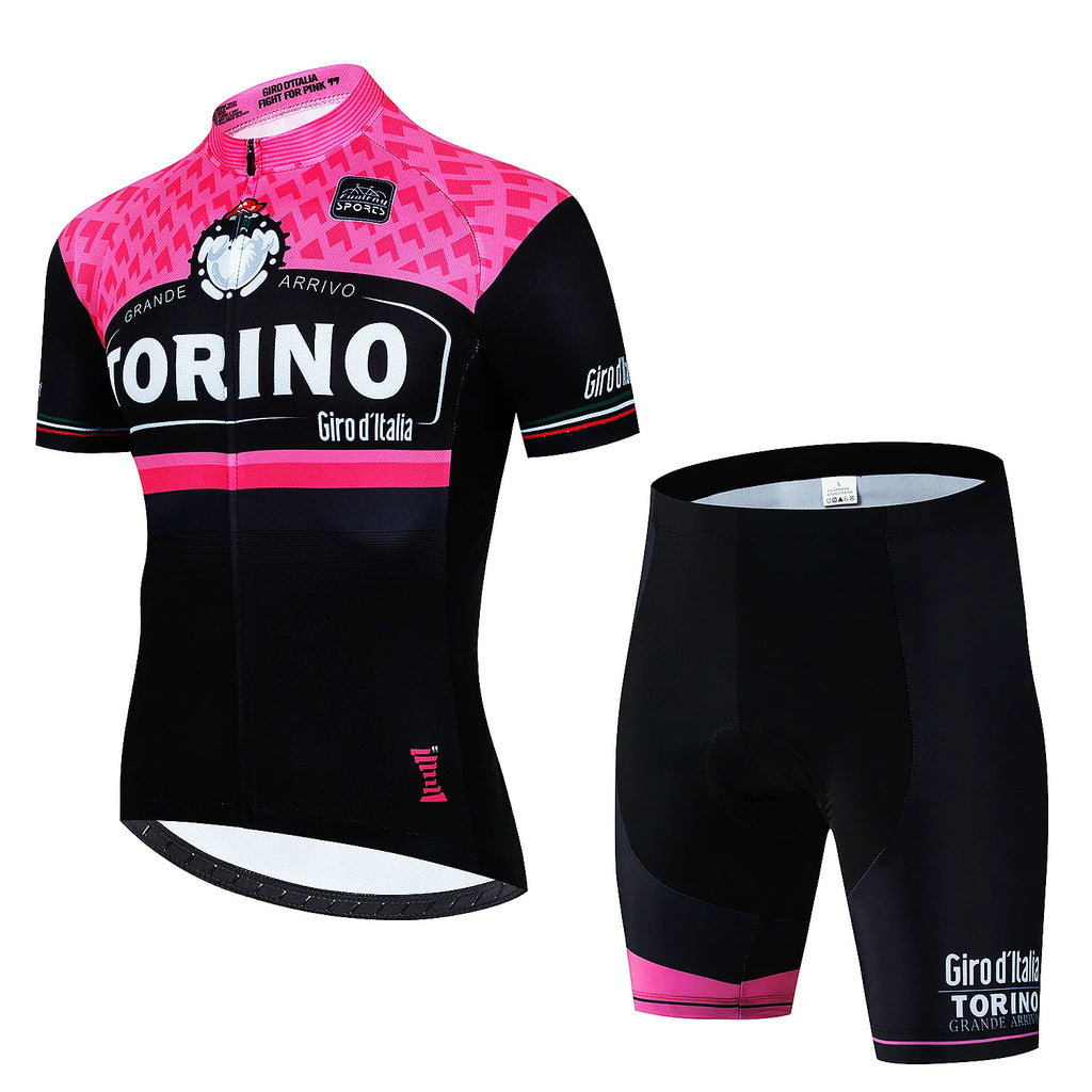 Tour De Giro D'ITALIA Cycling jersey Sets Mens Cycling Clothing Summer Short Sleeve Quick-dry MTB bike suit Ropa Ciclismo estivo-WAYBIKER