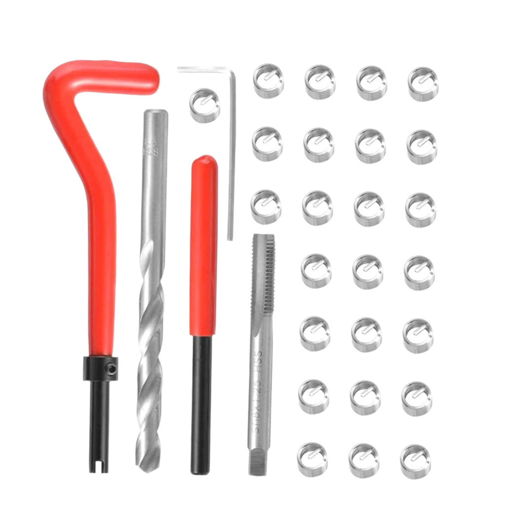 15pcs/20pcs/30pcs Metric Thread Repair Insert Kit M5 M6 M8 M10 M12 M14 Helicoil Car Pro Coil Tool Car Repair Tool-WAYBIKER