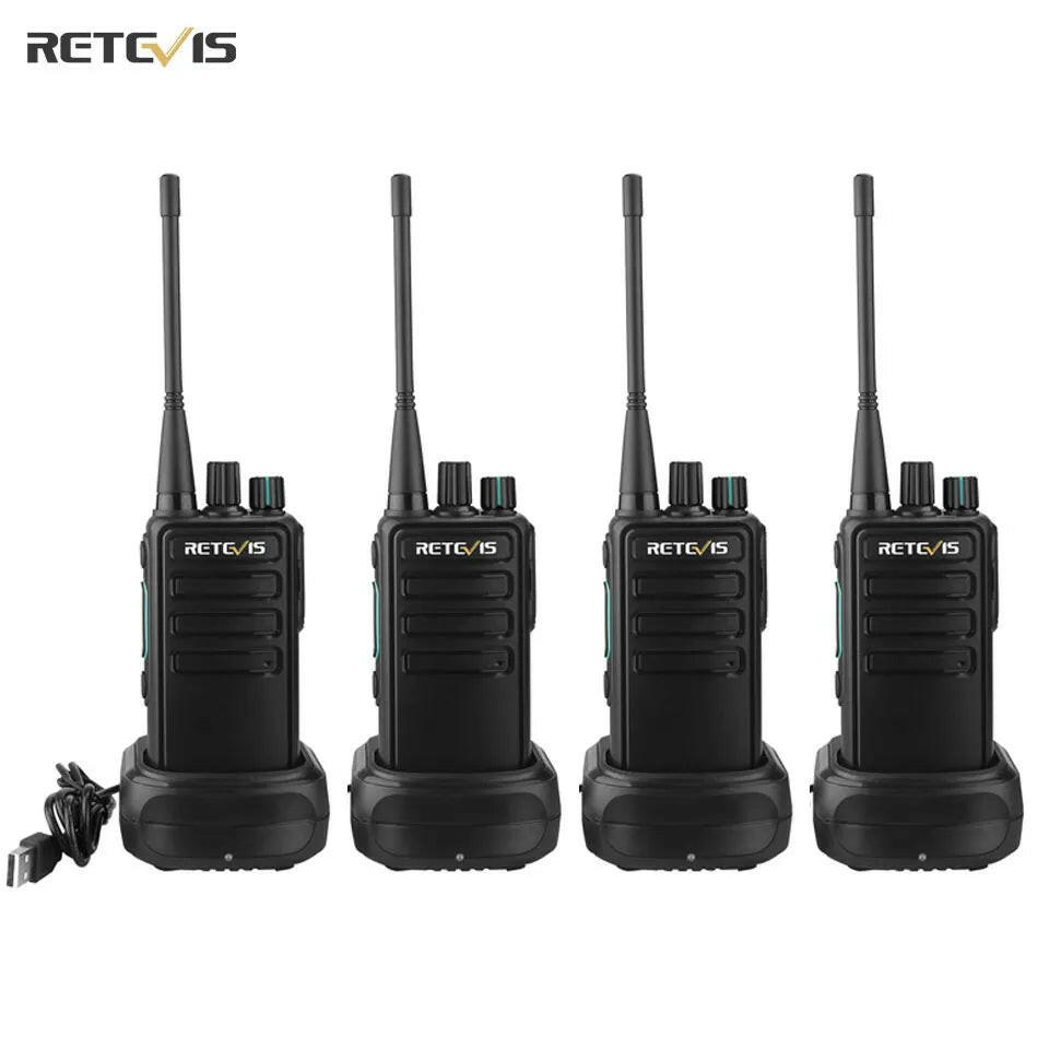 4 Pieces Walkie Talkie Retevis Walkie-talkies PMR 446 RB629 RB29 Long Range Legal Two-way Radio ht for Hotel Factory Restaurant-WAYBIKER