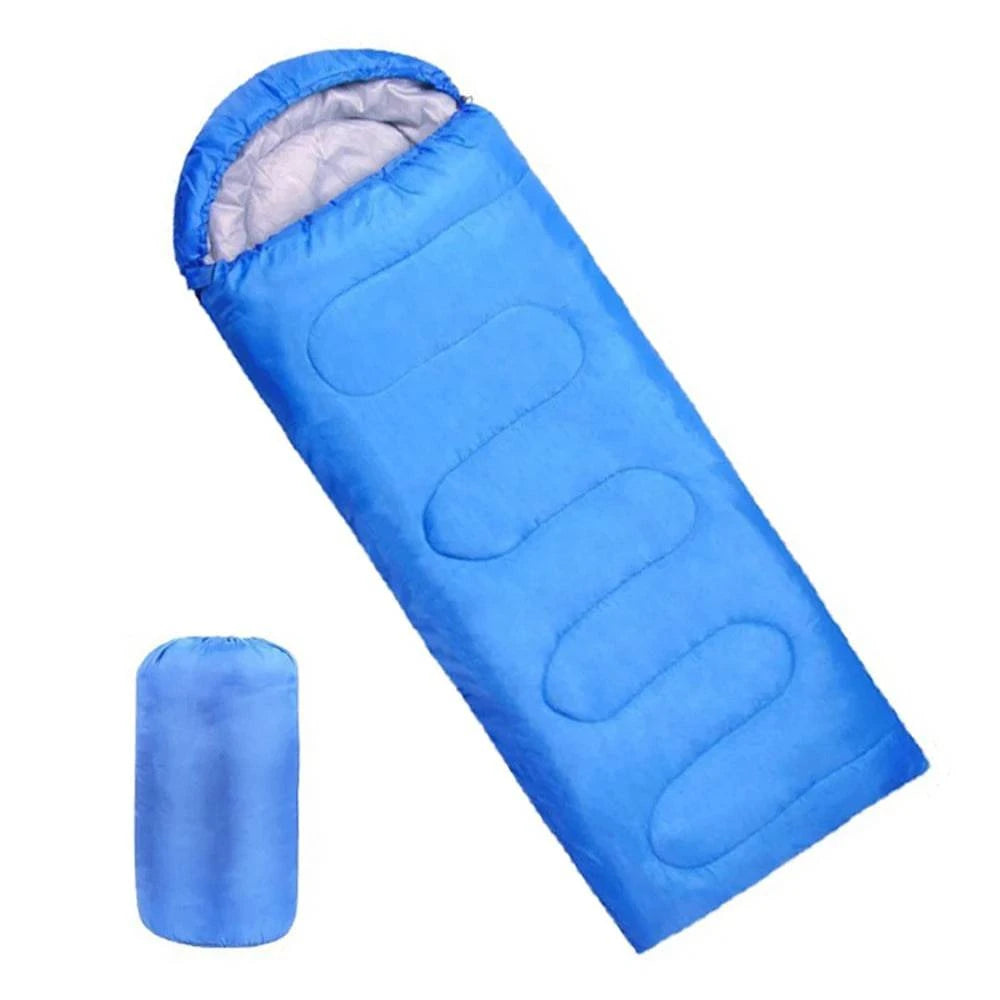 170T Ultra Light Envelope Sleeping Bag for Camping Backpacking Compartment 4 Seasons Hooded Travel Warm and Windproof-WAYBIKER